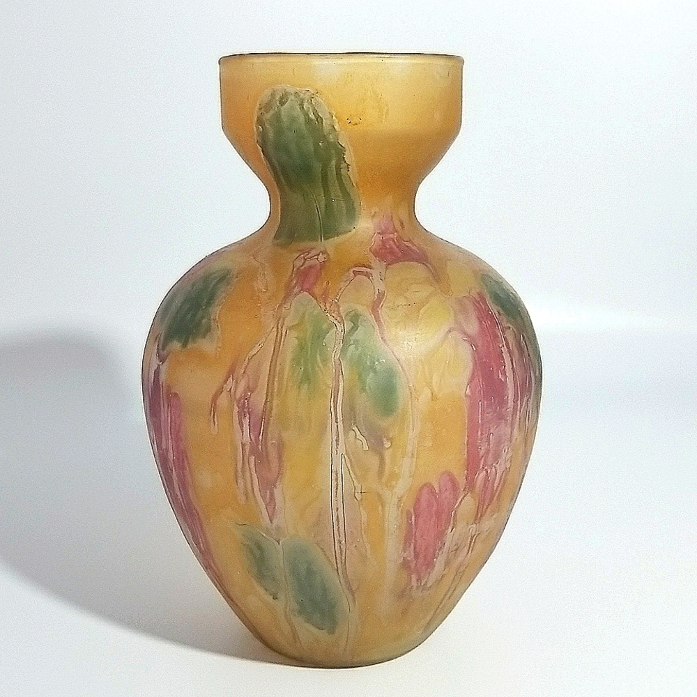 Rare vintage BZT Ltd. Israel hand painted vase